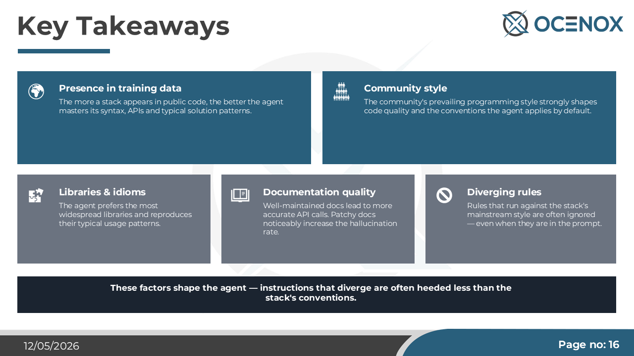 Factors that shape the agent — adoption, community, docs beat the prompt